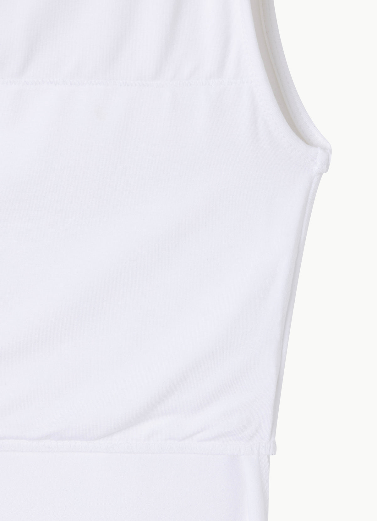 Unbalance twist short sleeve_White