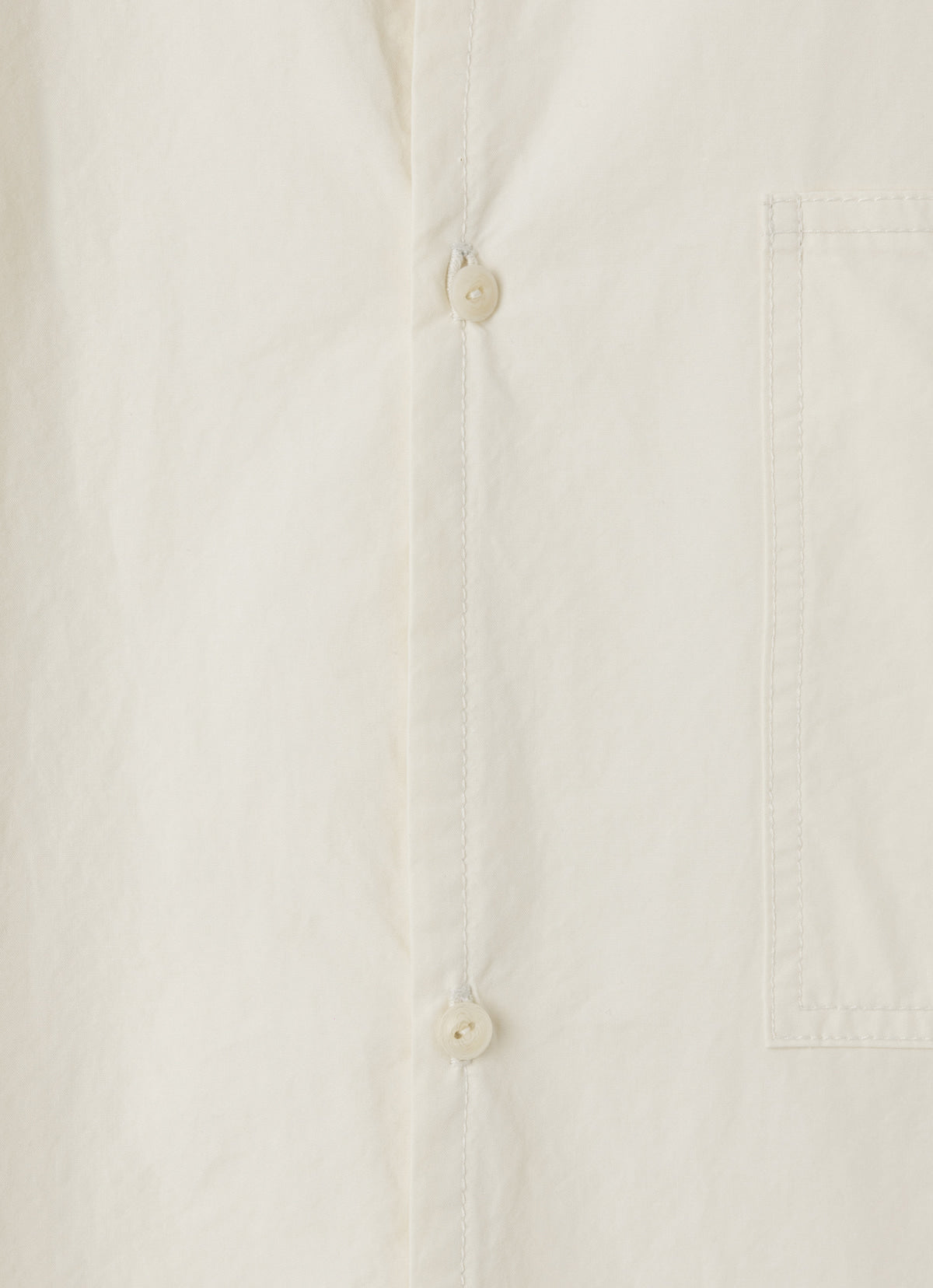 Overfit pocket shirts (Unisex)_Cream