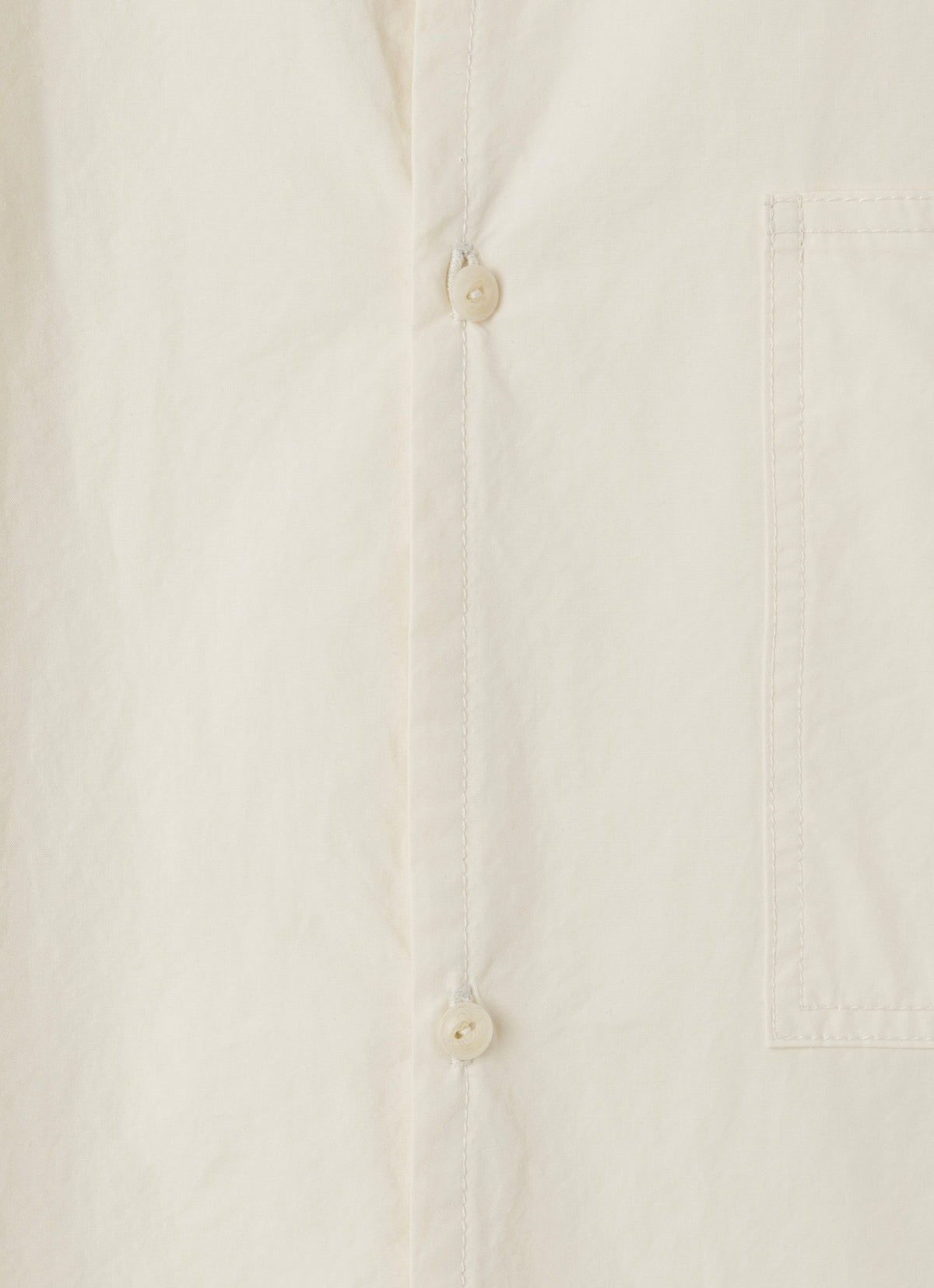 Overfit pocket shirts (Unisex)_Cream