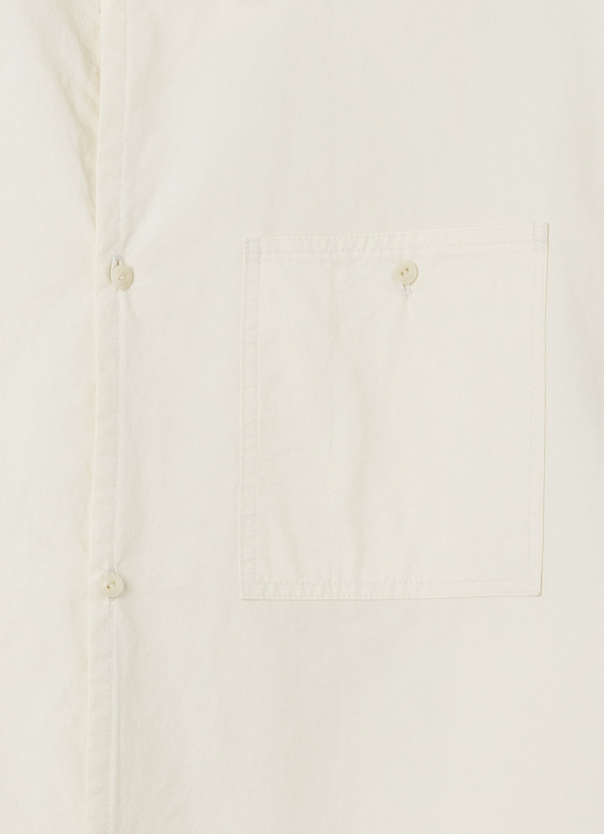 Overfit pocket shirts (Unisex)_Cream