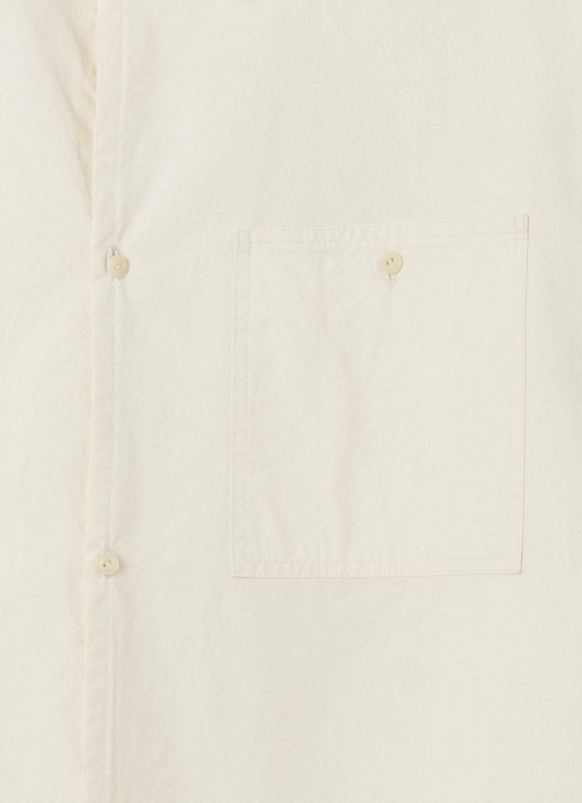 Overfit pocket shirts (Unisex)_Cream