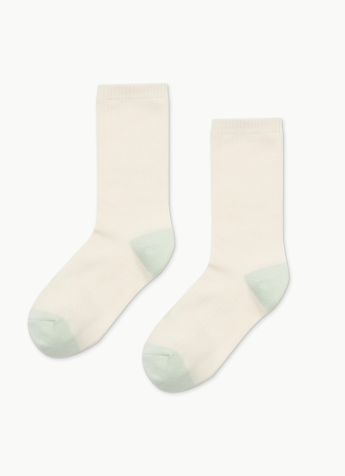 Rib ankle socks #2 (Unisex)_Ivory Multi