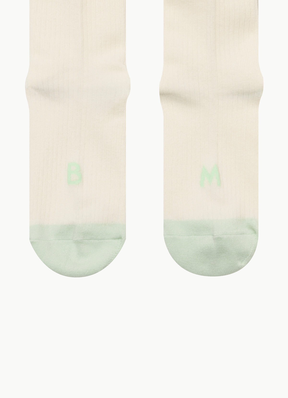 Rib ankle socks #2 (Unisex)_Ivory Multi