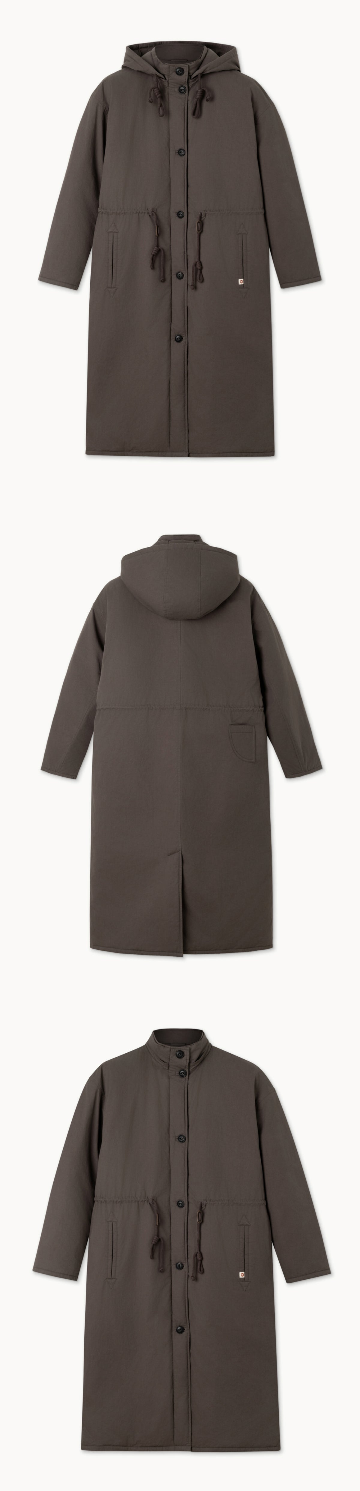 Varuna padded coat_Brown