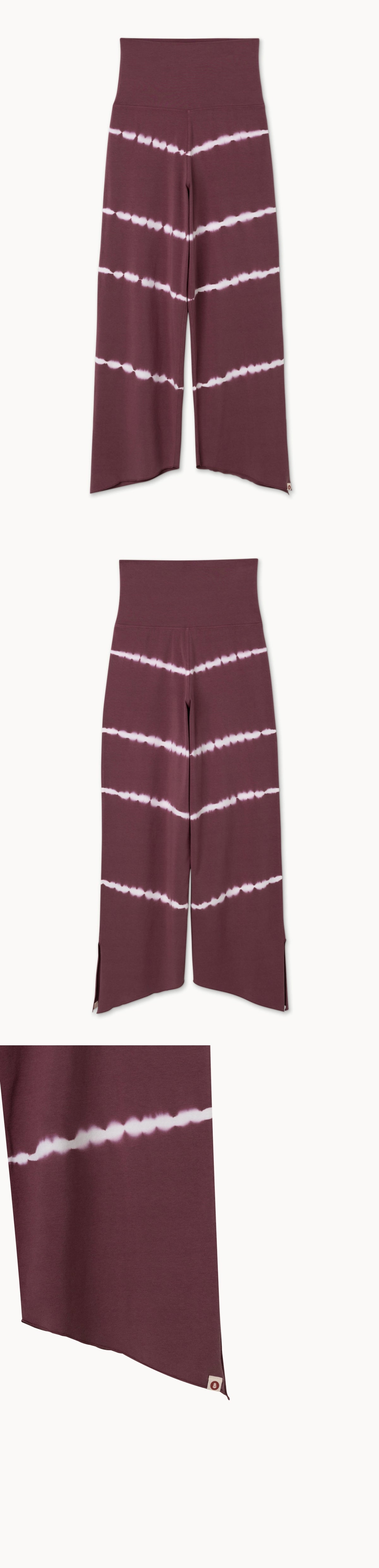 Diagonal pants_dyed_Renaissance Rose