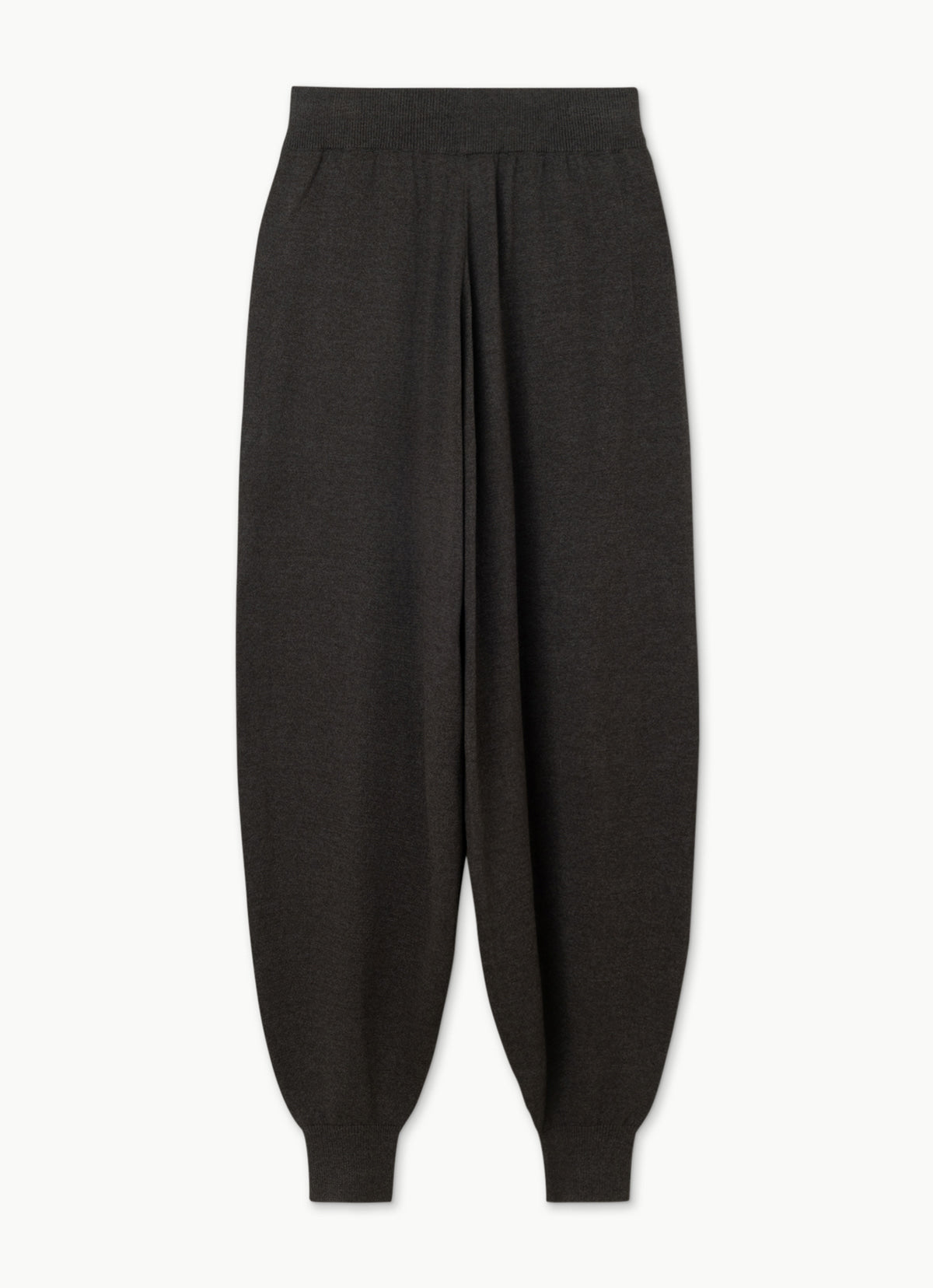 Foveo knit jogger_Dark Melange Grey