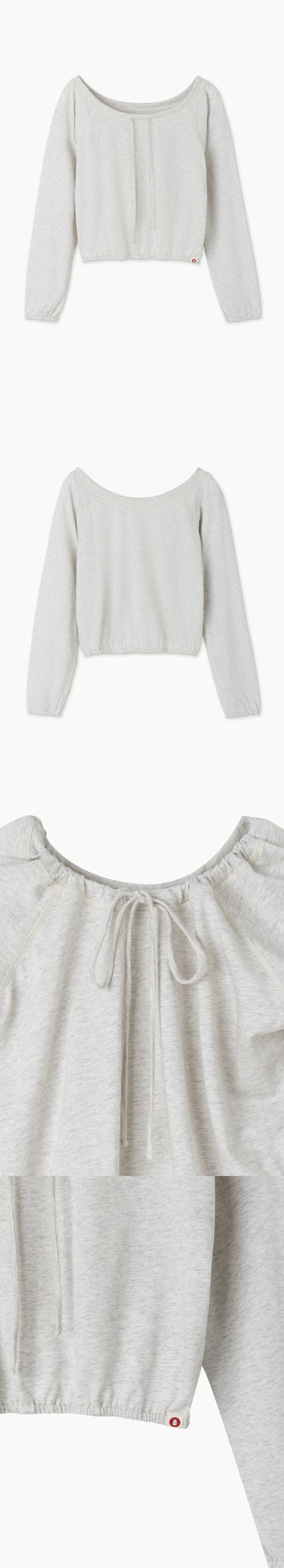 String long sleeve_Oatmeal Melange