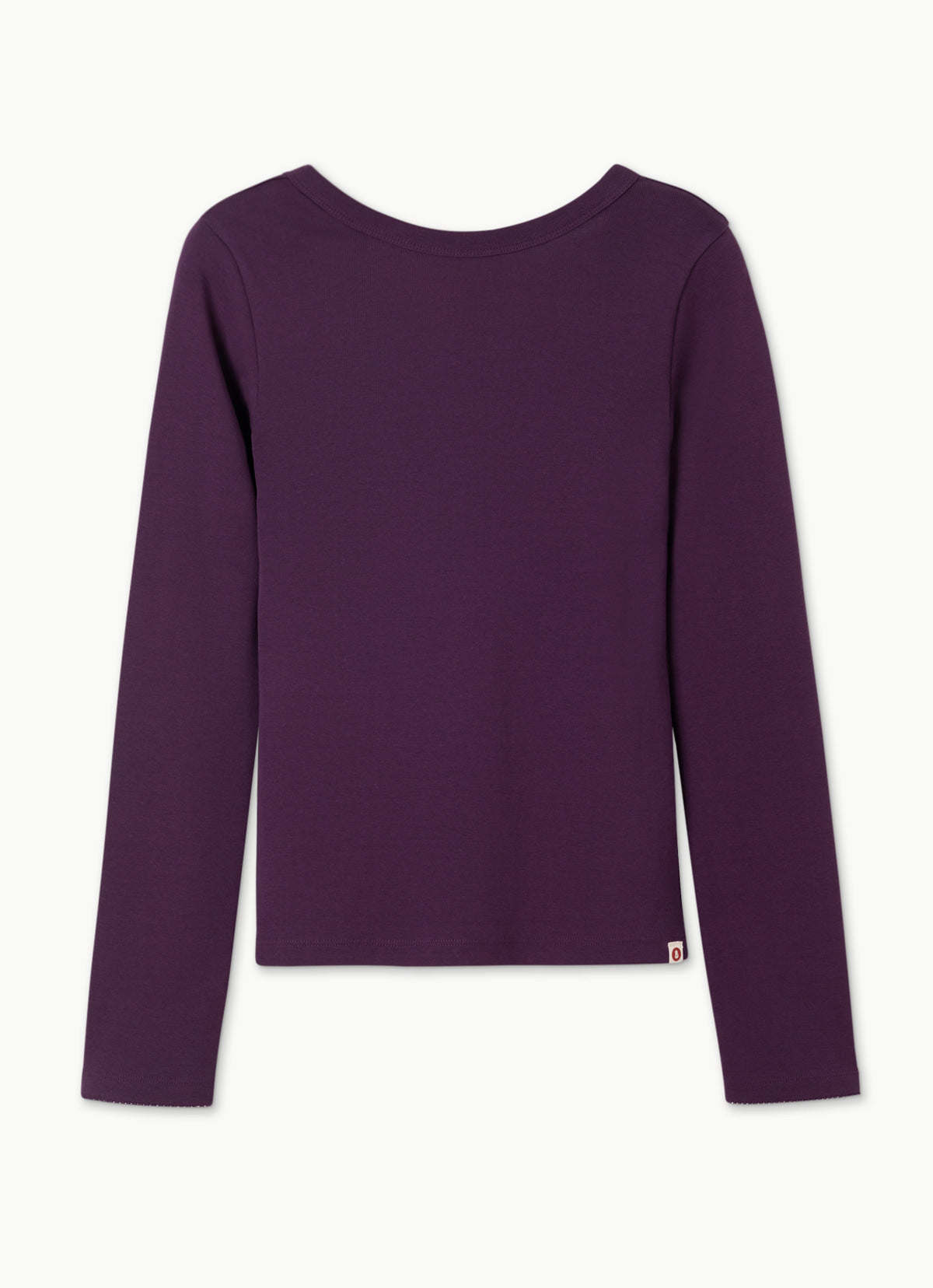 Essential scoop long sleeve_Deep Purple