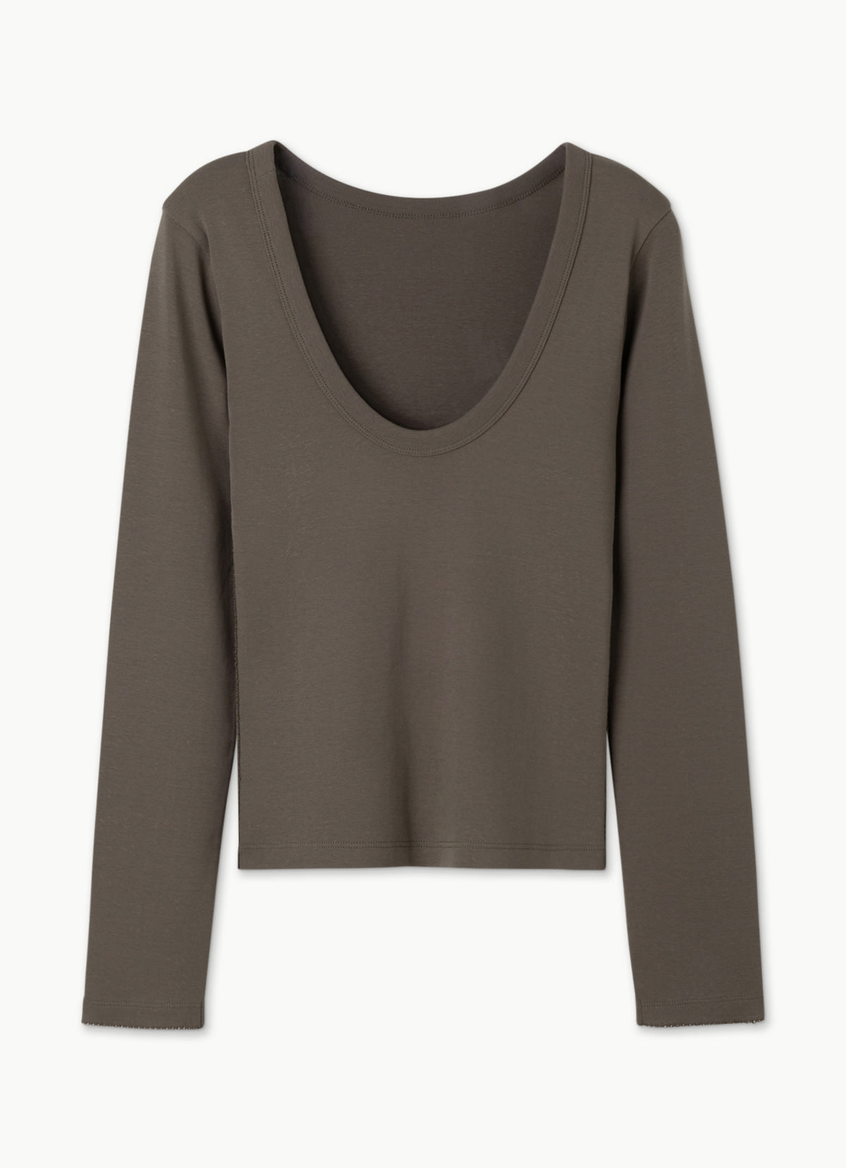 Essential scoop long sleeve_Morel