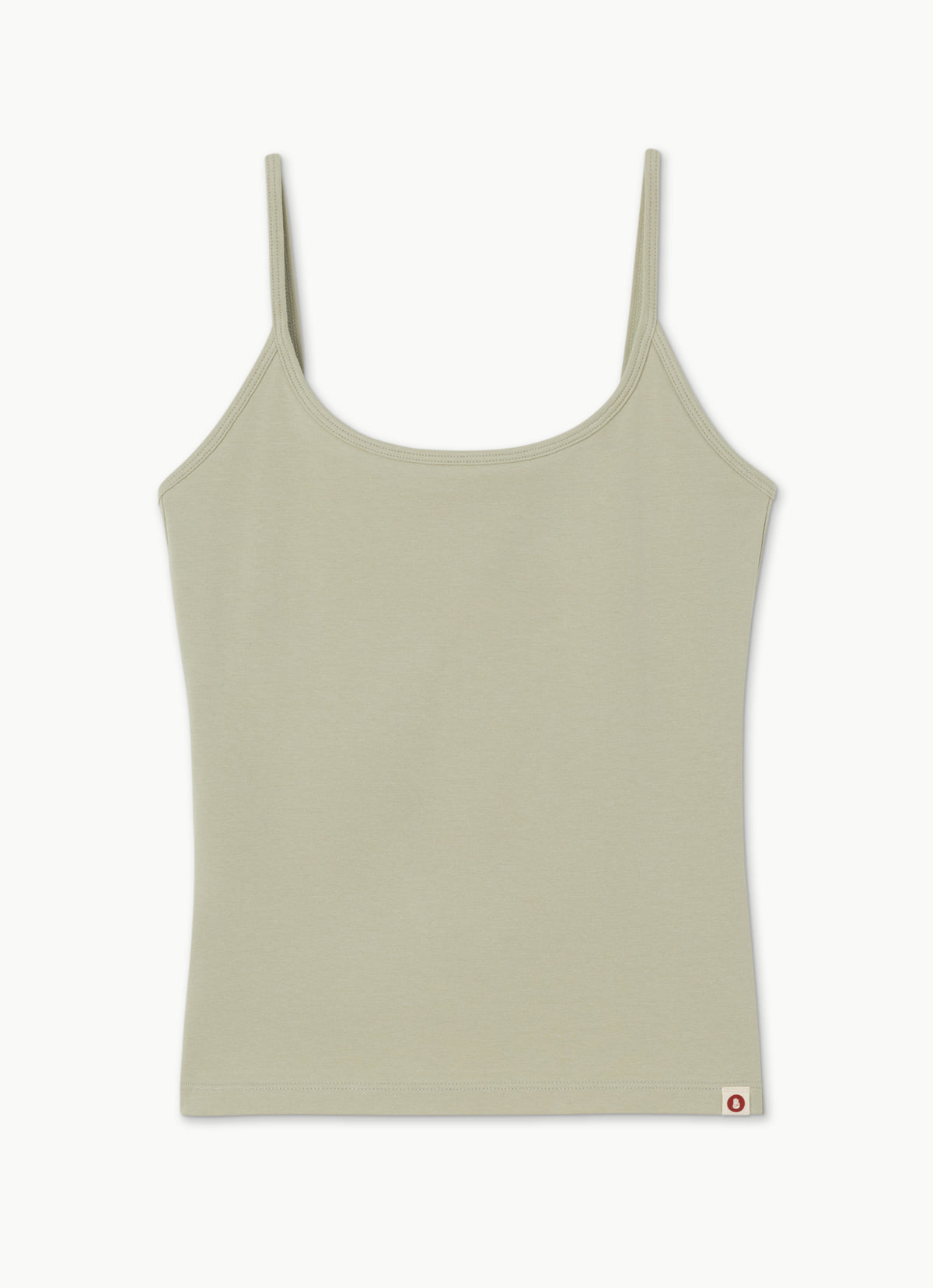 Carrie tank top (Cotton ver.)_Moss Gray