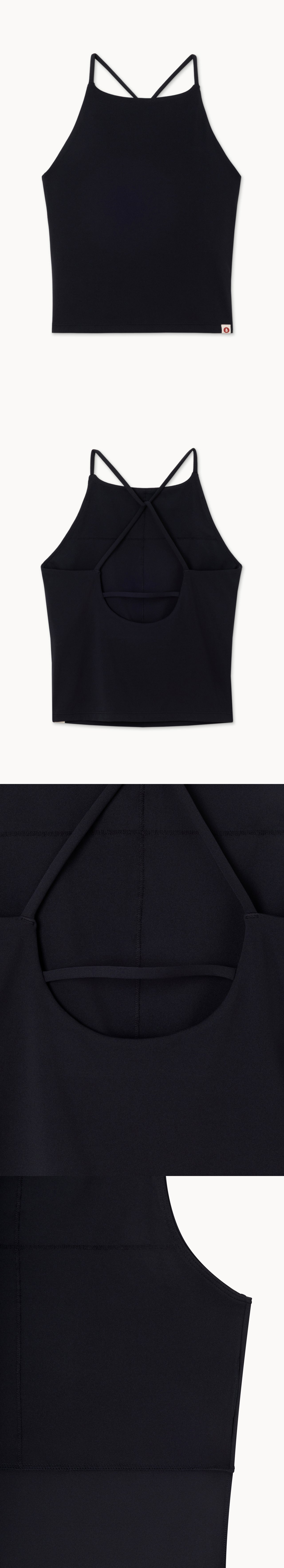[Movement Line] Triangle tank top_Anthracite