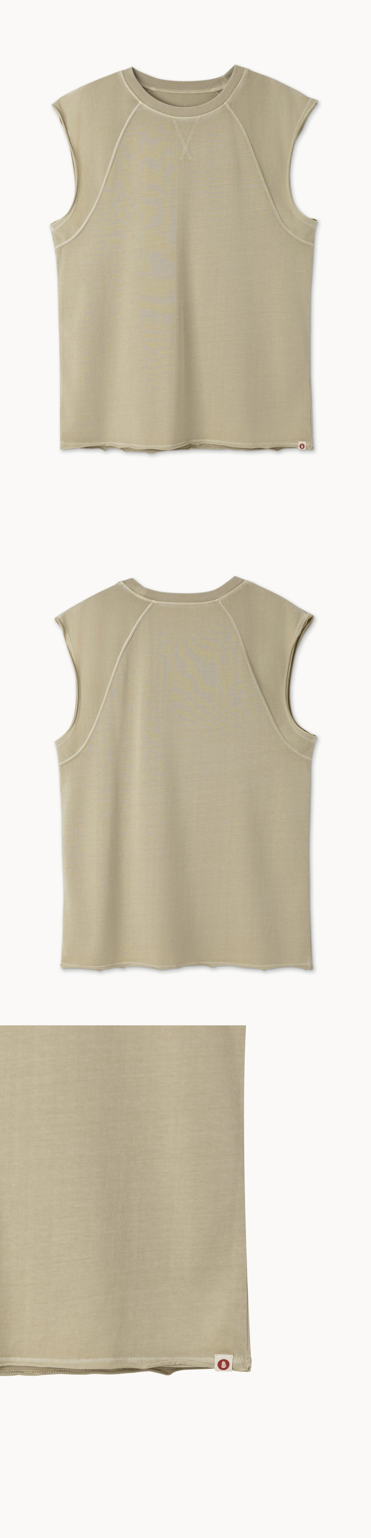 Knoll sleeveless (Unisex)_dyed_Summer Sand