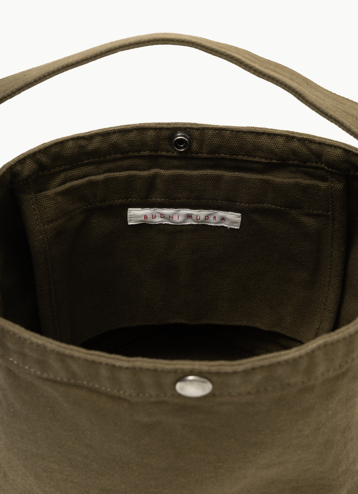 Bubu round snap bag_Khaki brown