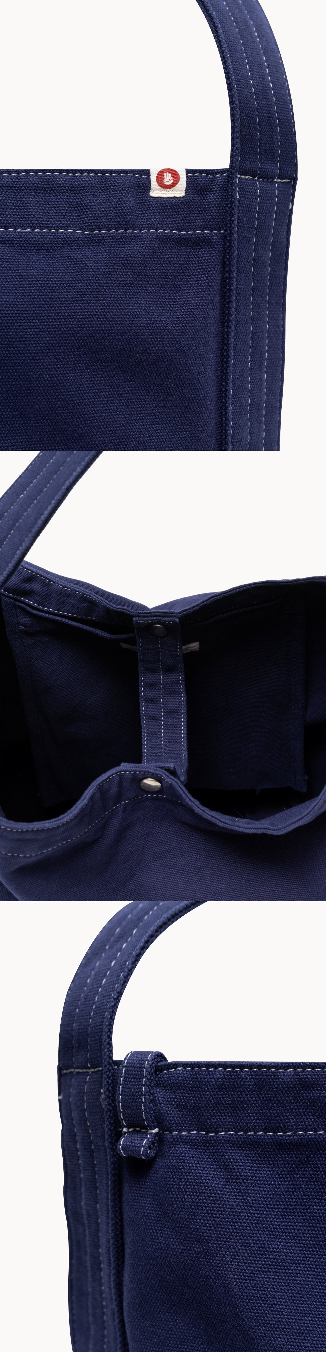 Bubu round snap bag (Big ver.)_Navy