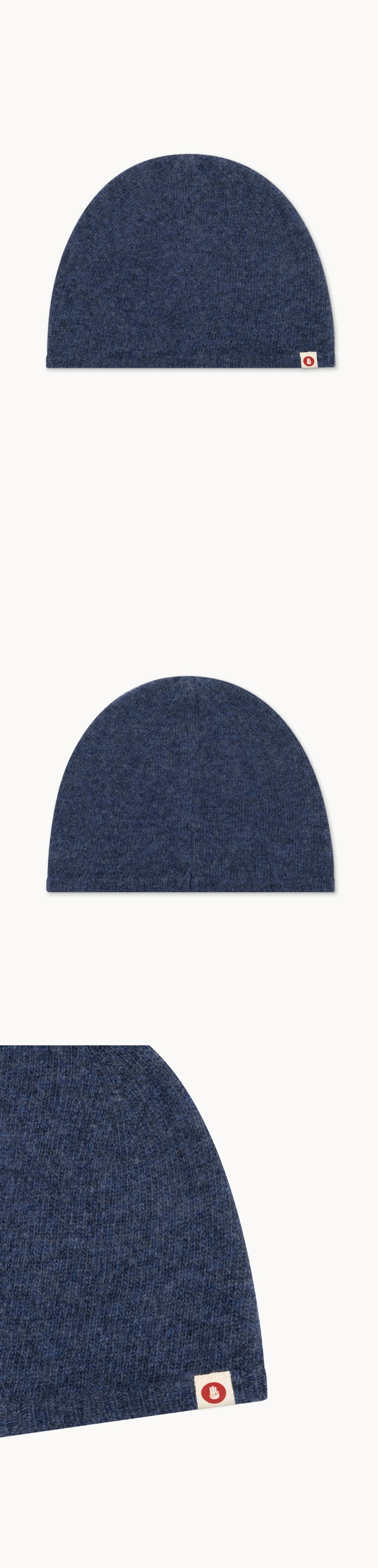 BM light beanie_Melange Blue