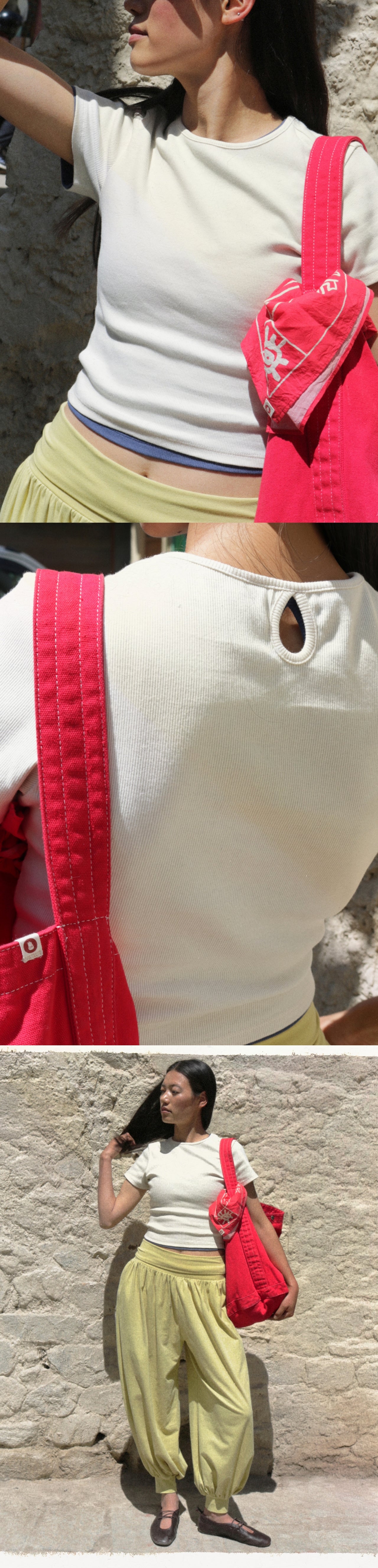 Bubu round snap bag (Big ver.)_Red