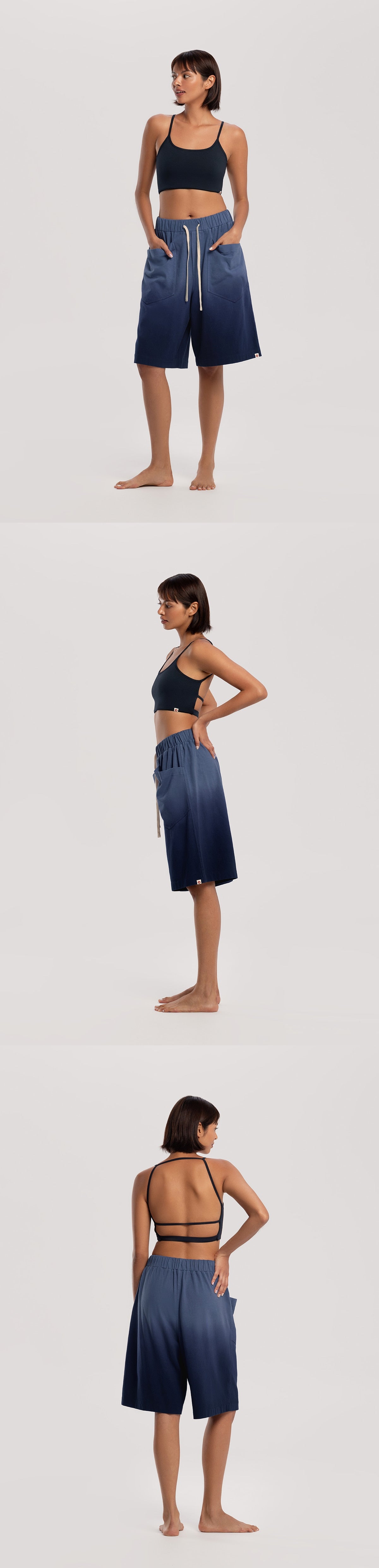 String trio bra top #2_Dark Sapphire