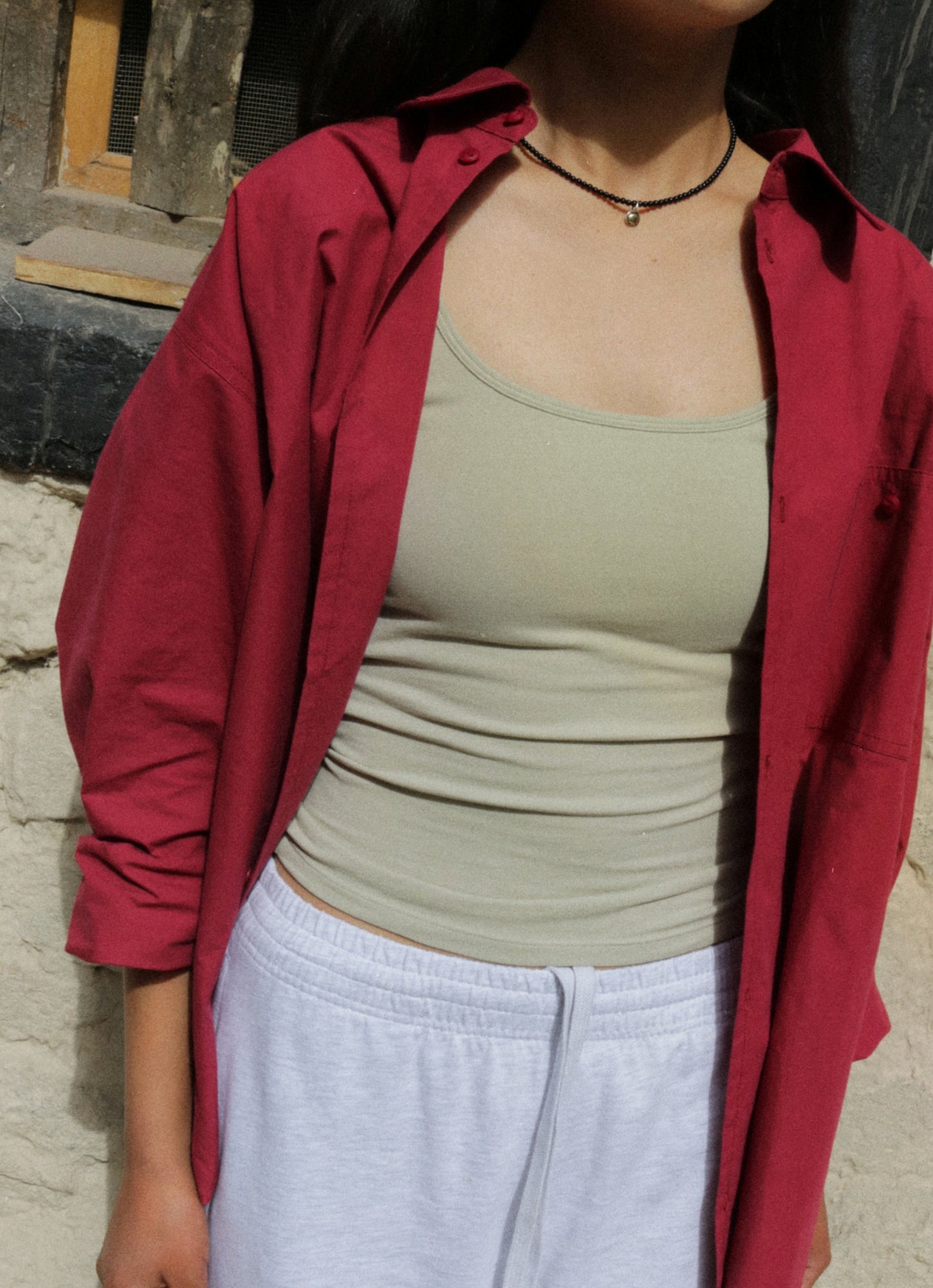Overfit pocket shirts (Unisex)_Lava falls