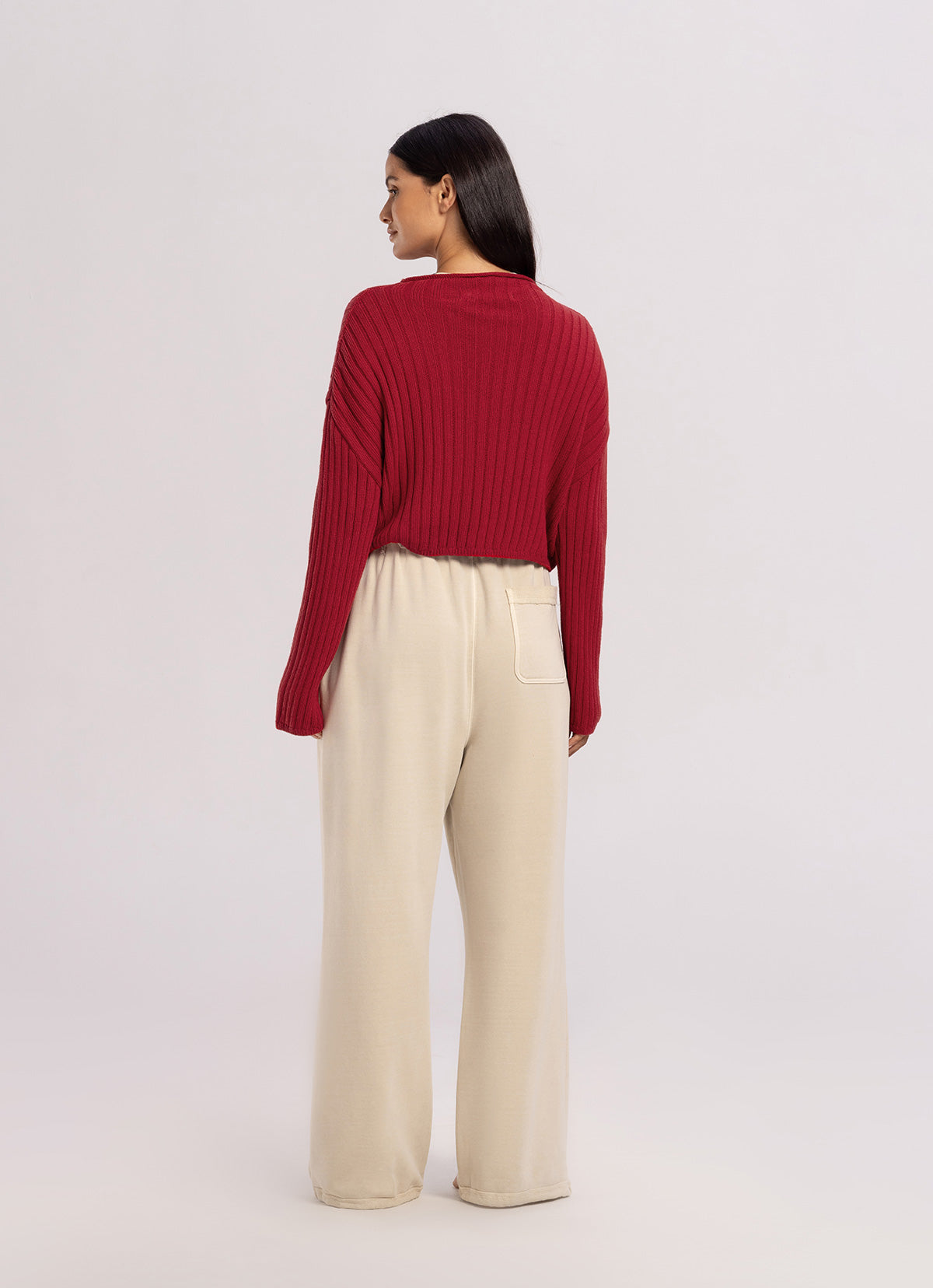 Bulky rib pullover_Barbados Cheery