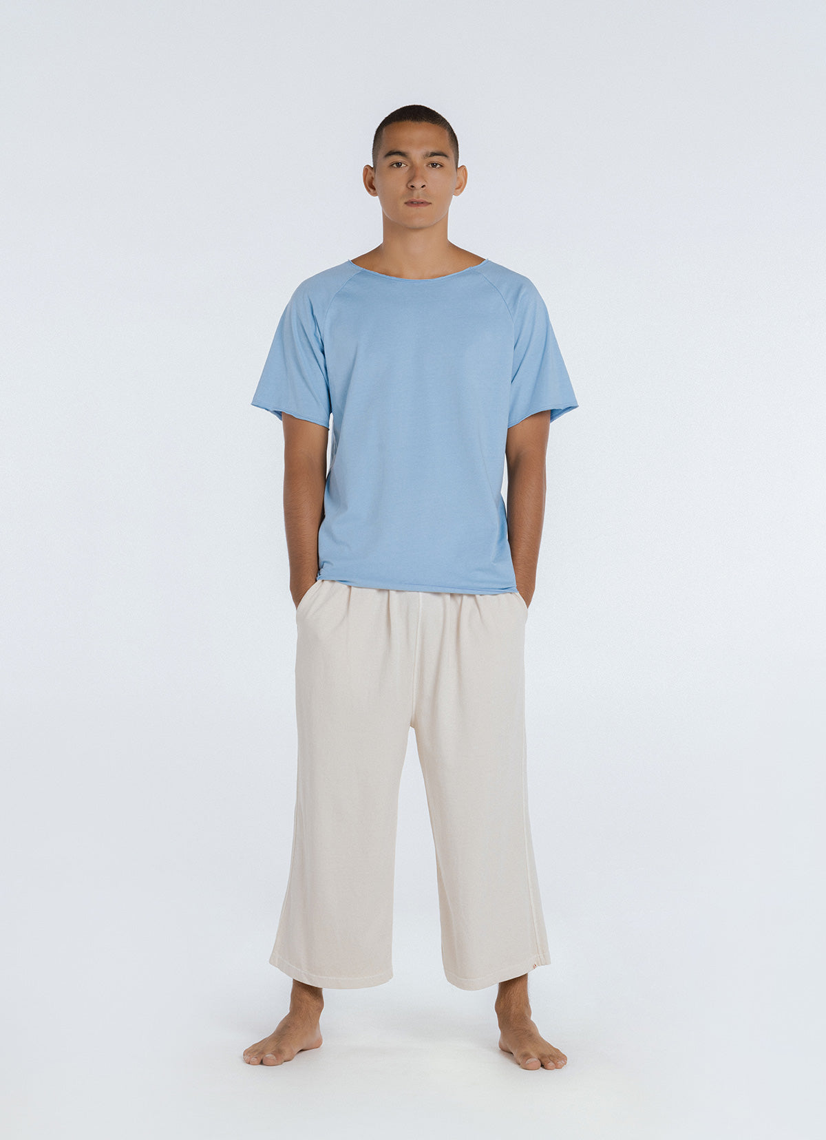 Aman crop pants (For Men)_Oyster White