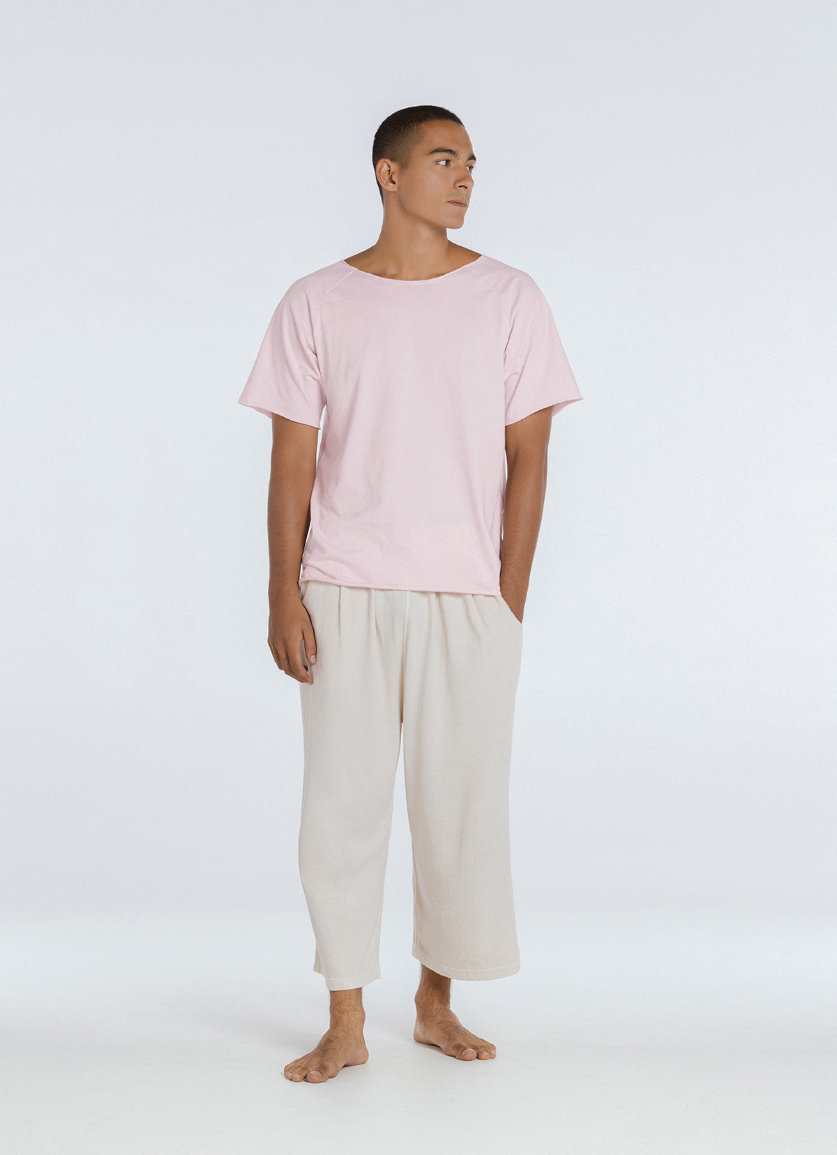 Aman crop pants (For Men)_Oyster White