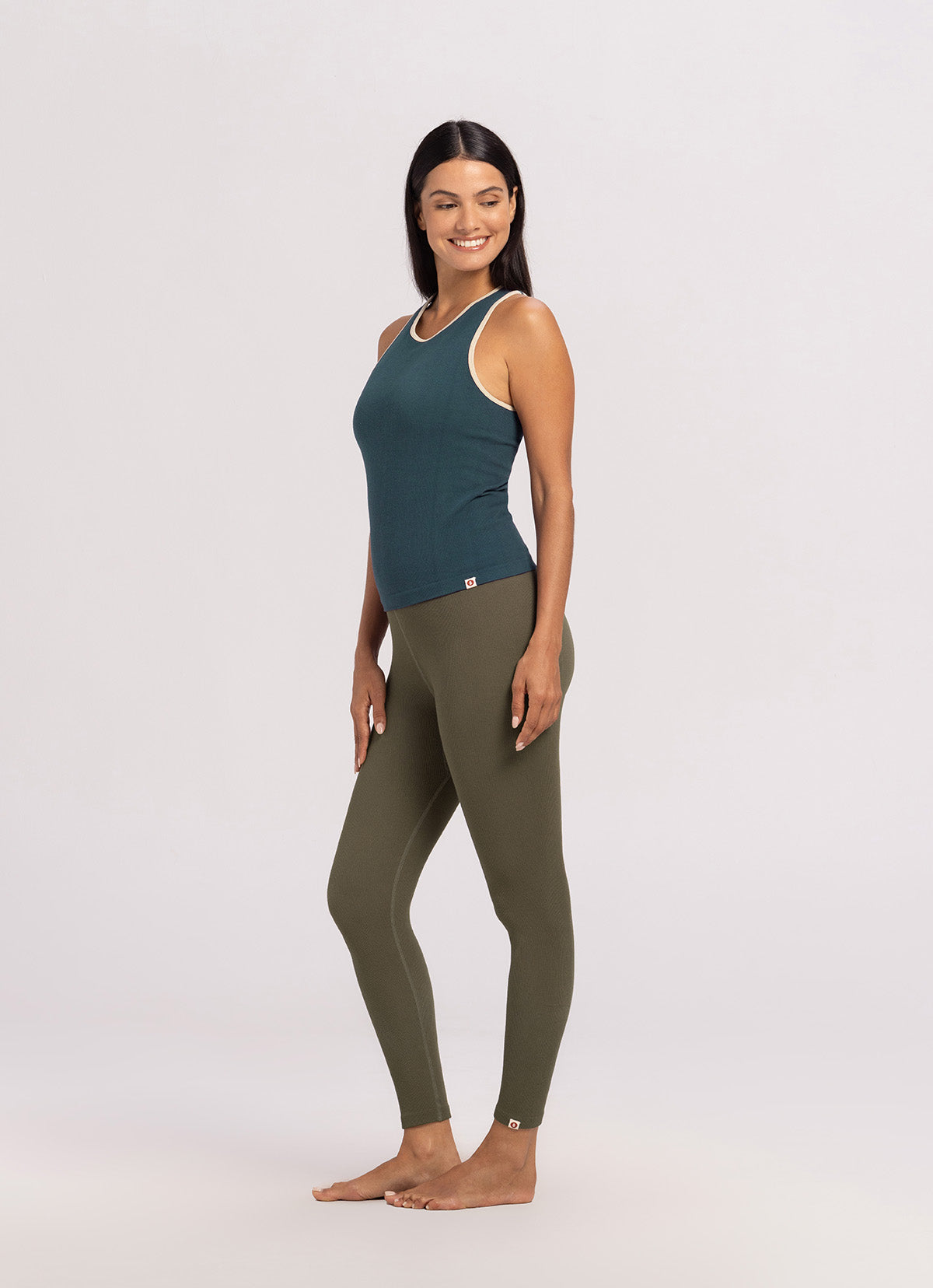 Seamless long leggings_Stone Gray