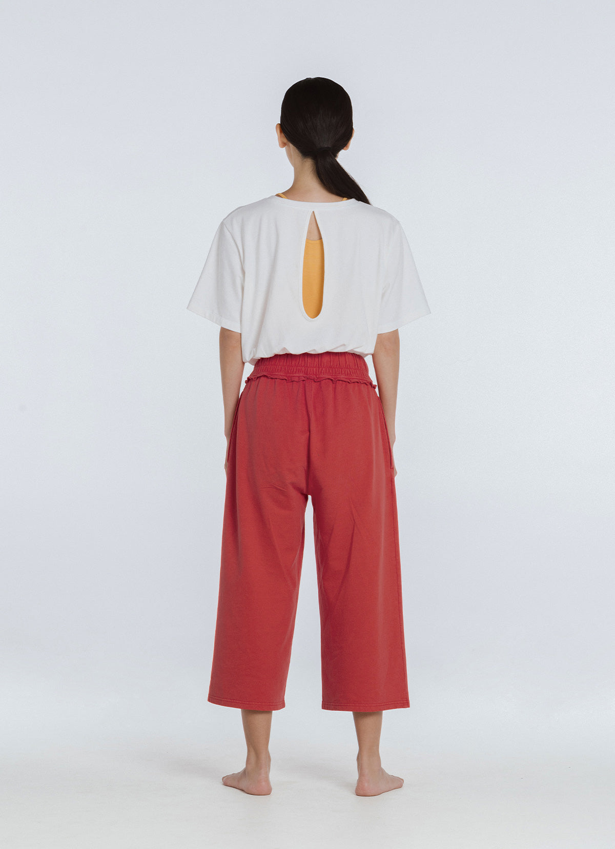 Loopy sweat pants_Red