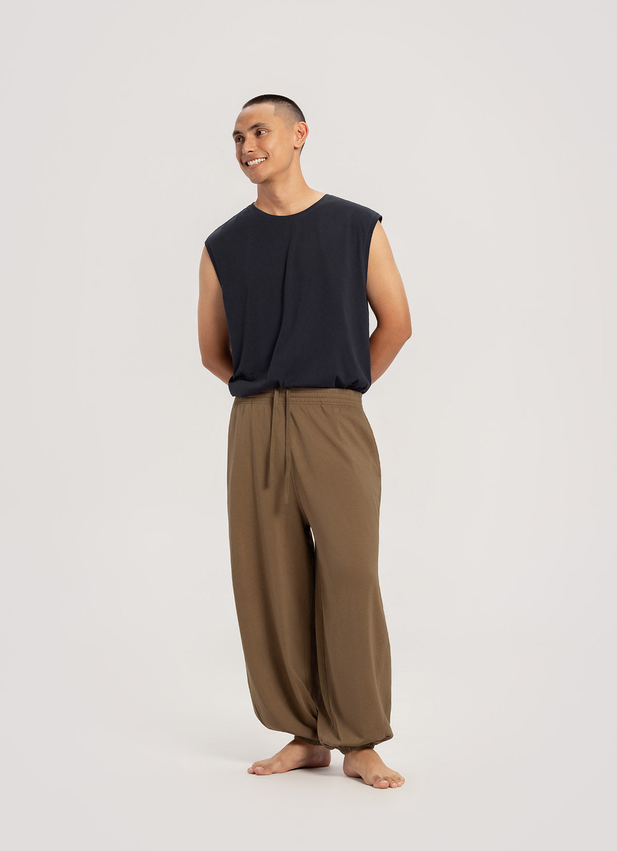 Simple round sleeveless (Unisex)_Blueberry