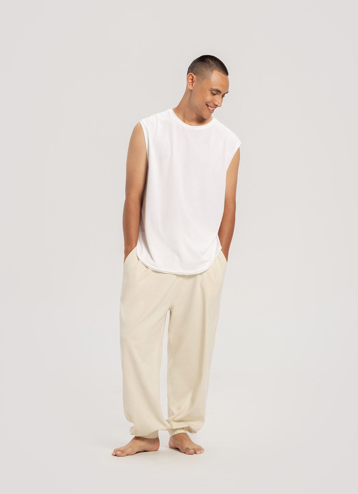 Fortune pants #2 (Unisex)_Bone White