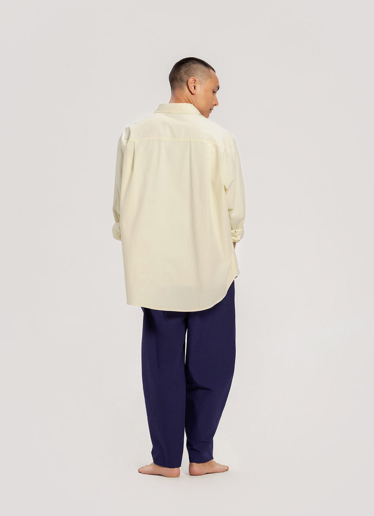 Overfit pocket shirts (Unisex)_Cream