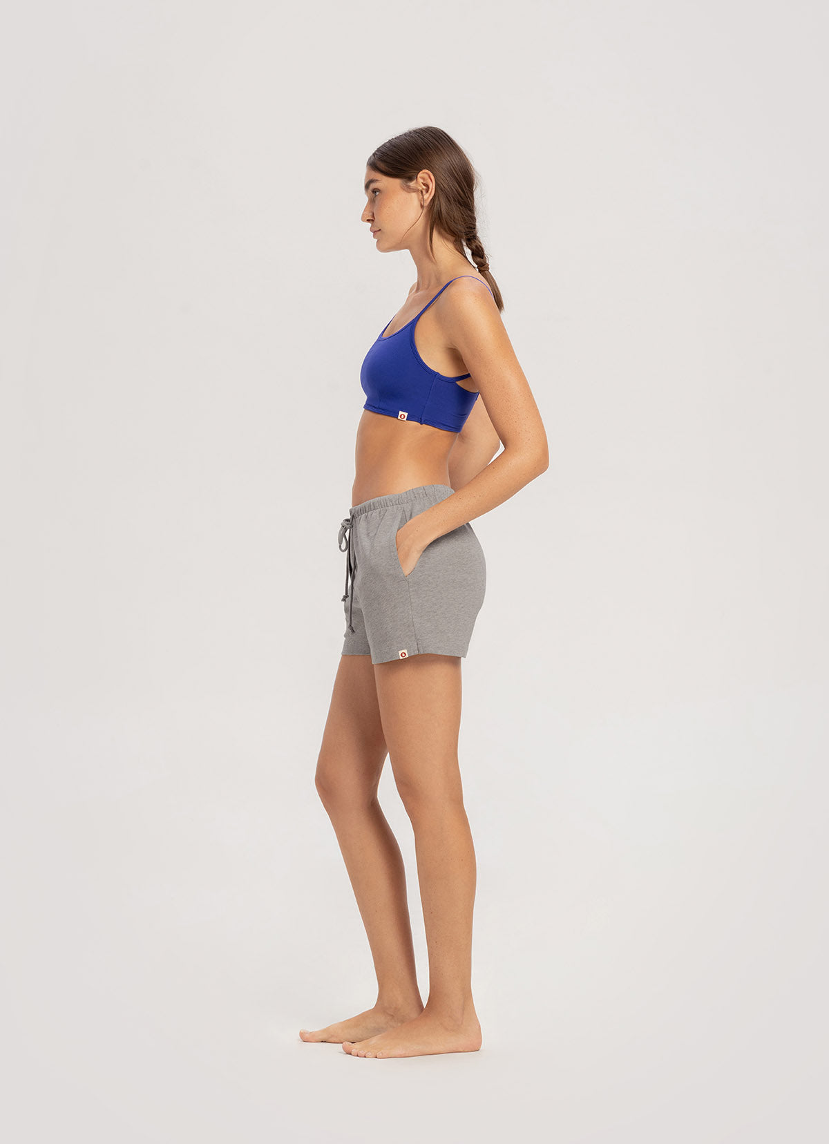 Halo shorts_Dark Melange Grey