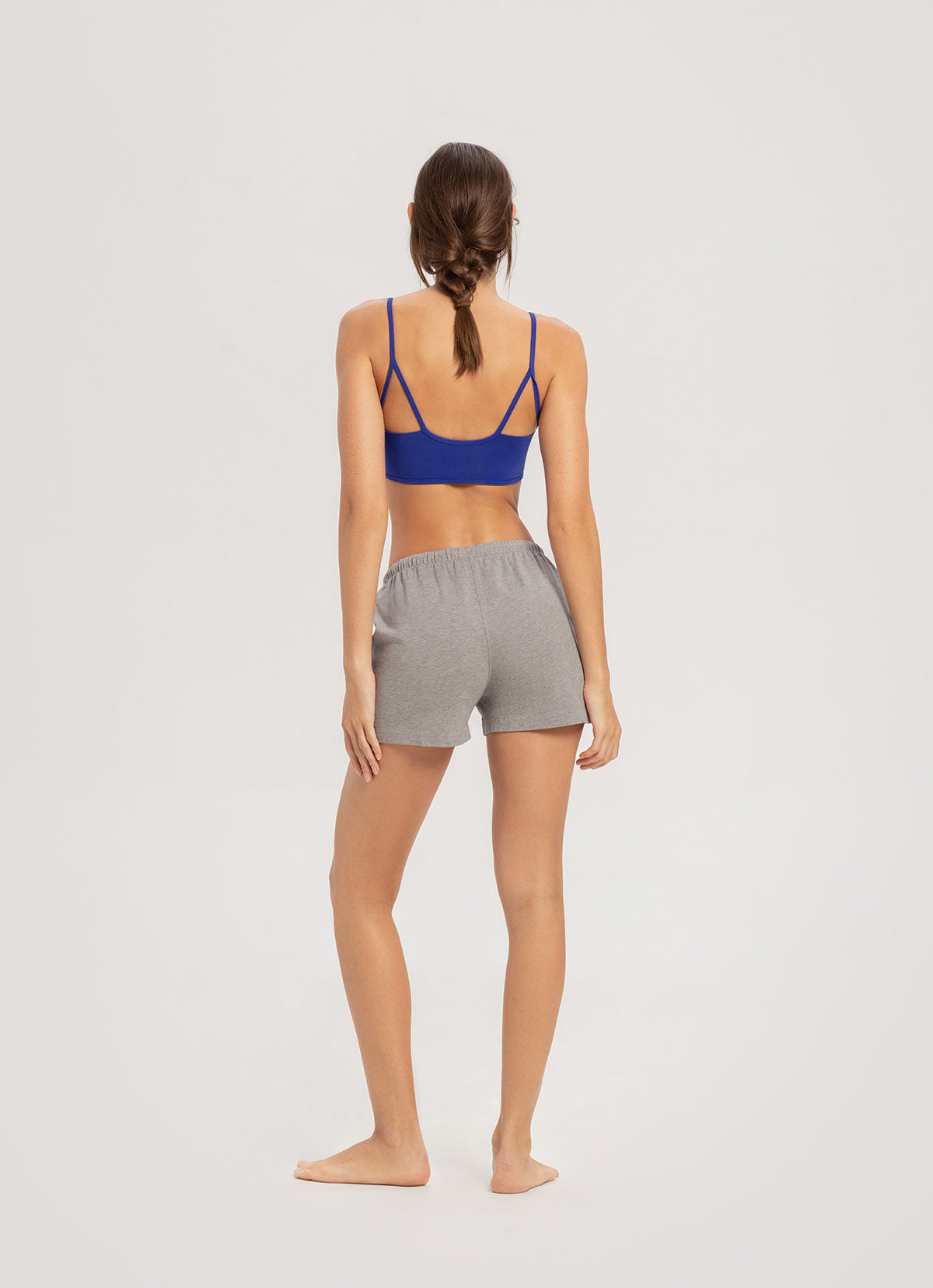 Halo shorts_Dark Melange Grey