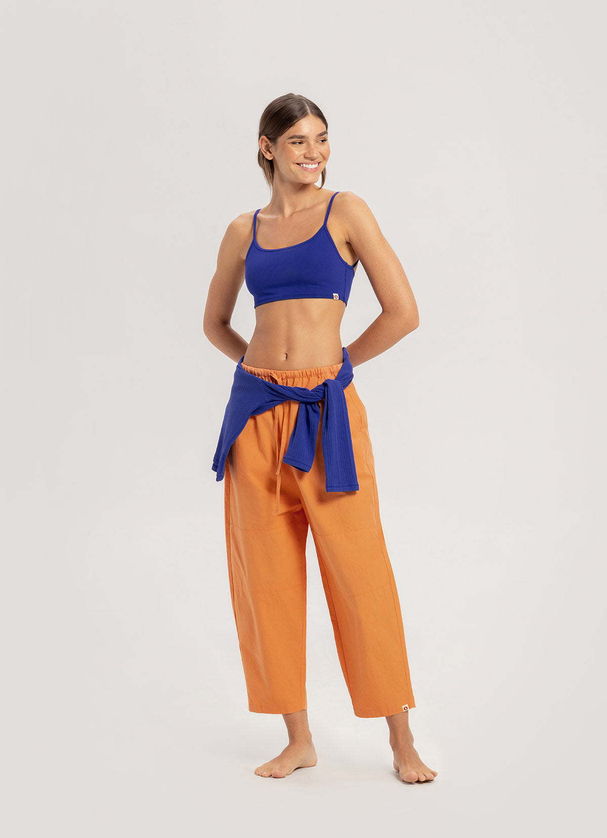 Tri hole bra top_Bluing
