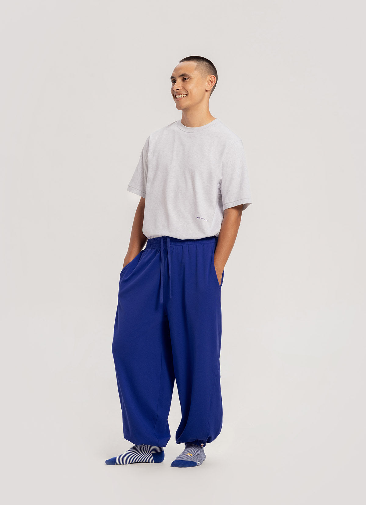 Diagonal jogger pants – BUDHI MUDRA GLOBAL