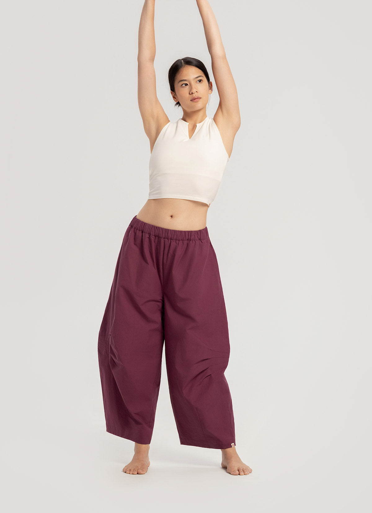 Kitty wide pants_Wine