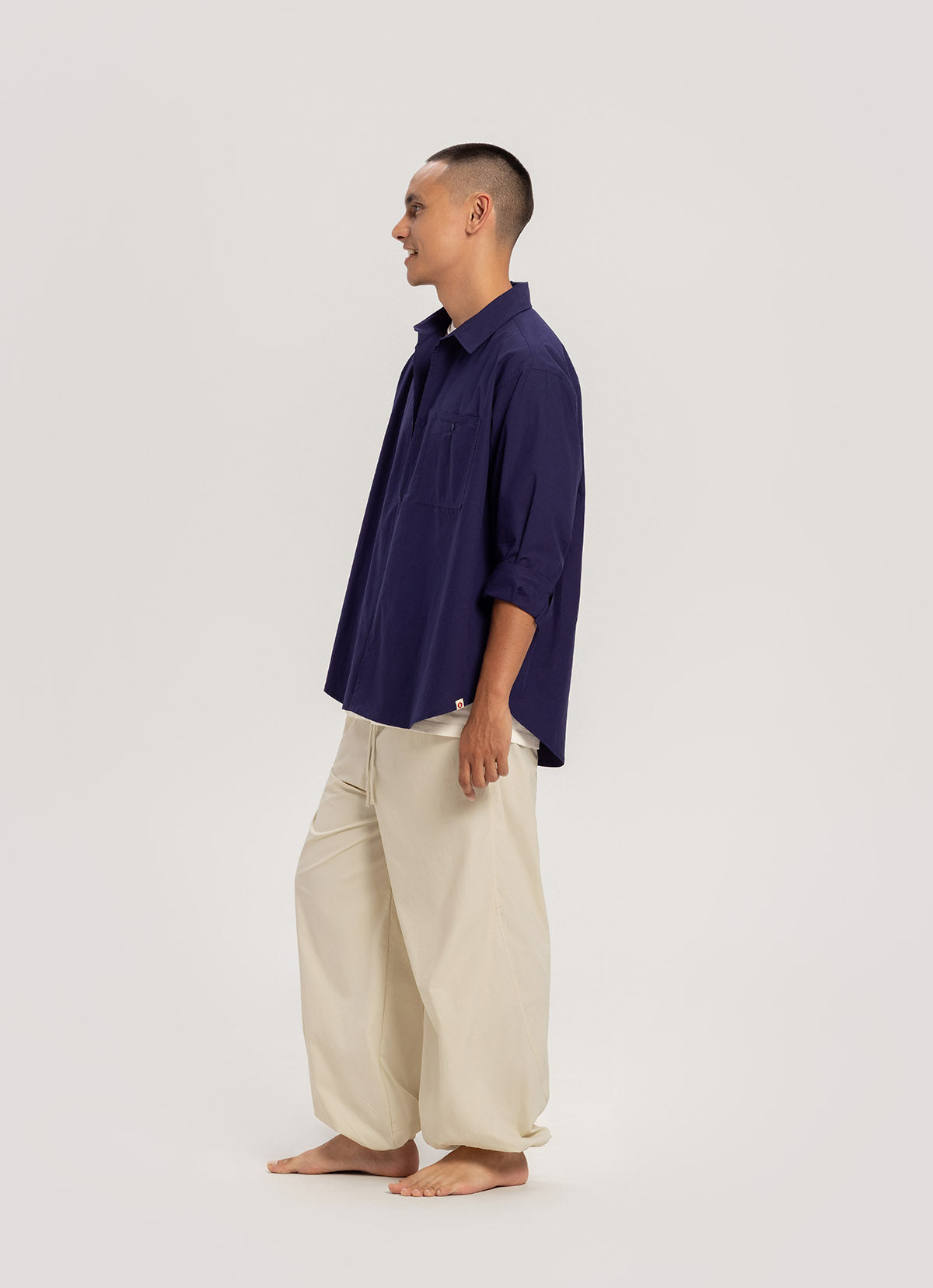 Overfit pocket shirts (Unisex)_Purple