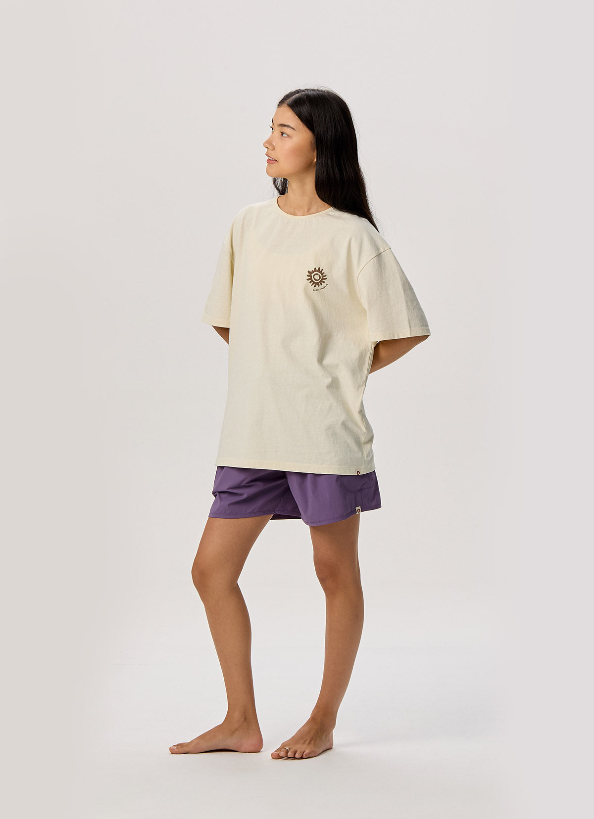 Pocket wide shorts (Unisex)_Grape Compote