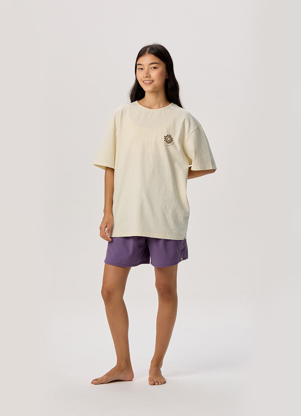Pocket wide shorts (Unisex)_Grape Compote