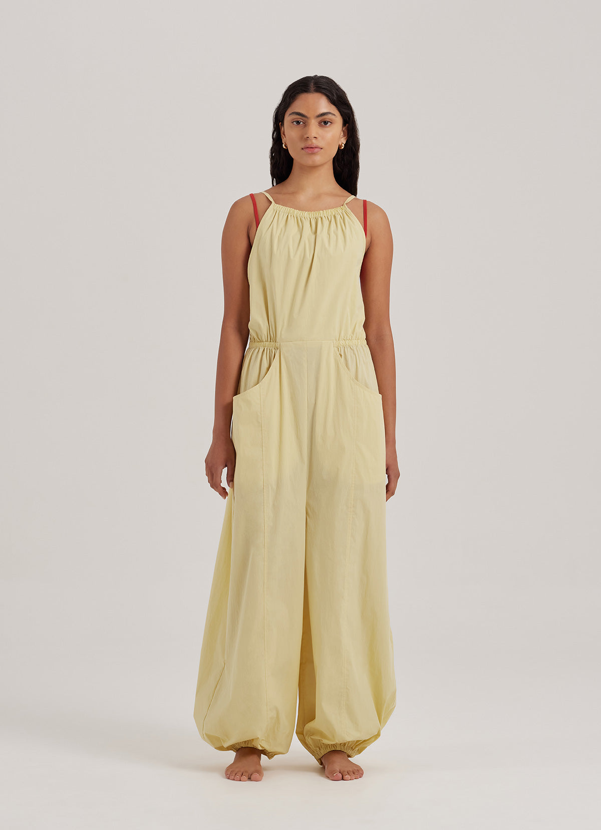 Awan jumpsuit_Dusty Yellow