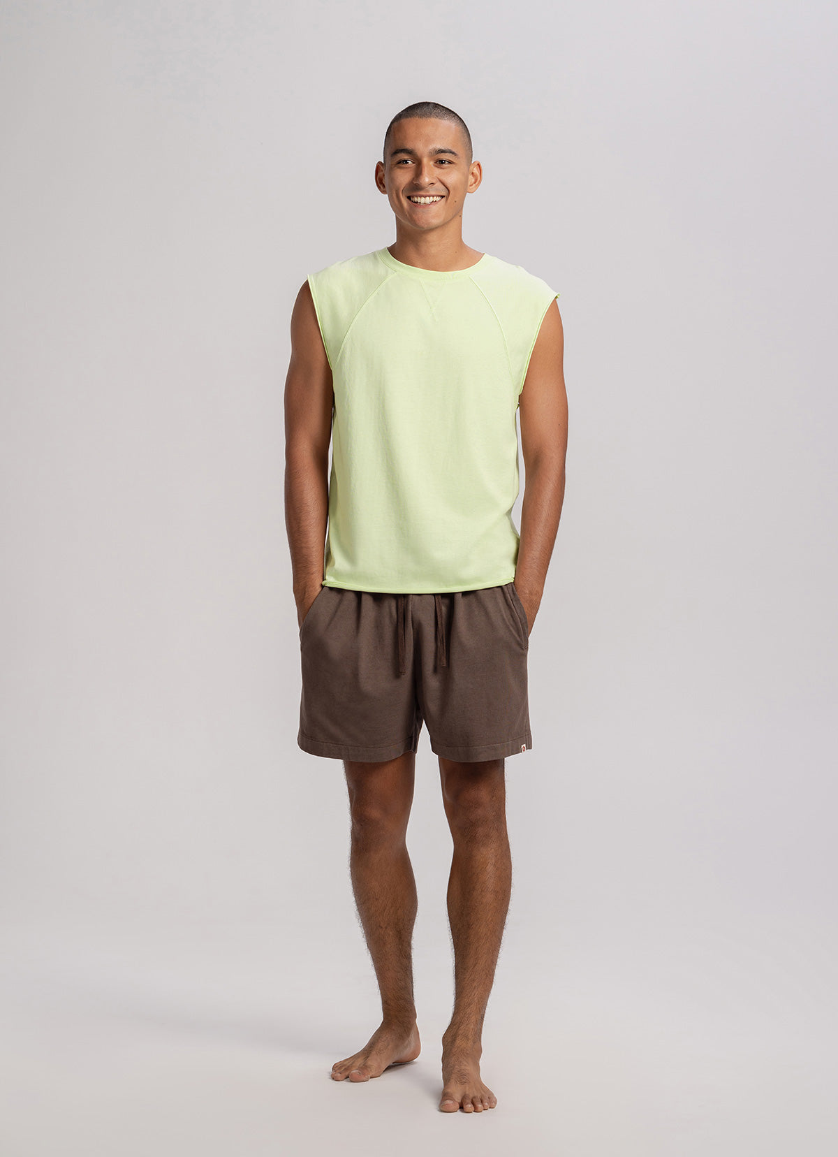 Knoll sleeveless (Unisex)_Lime Cream