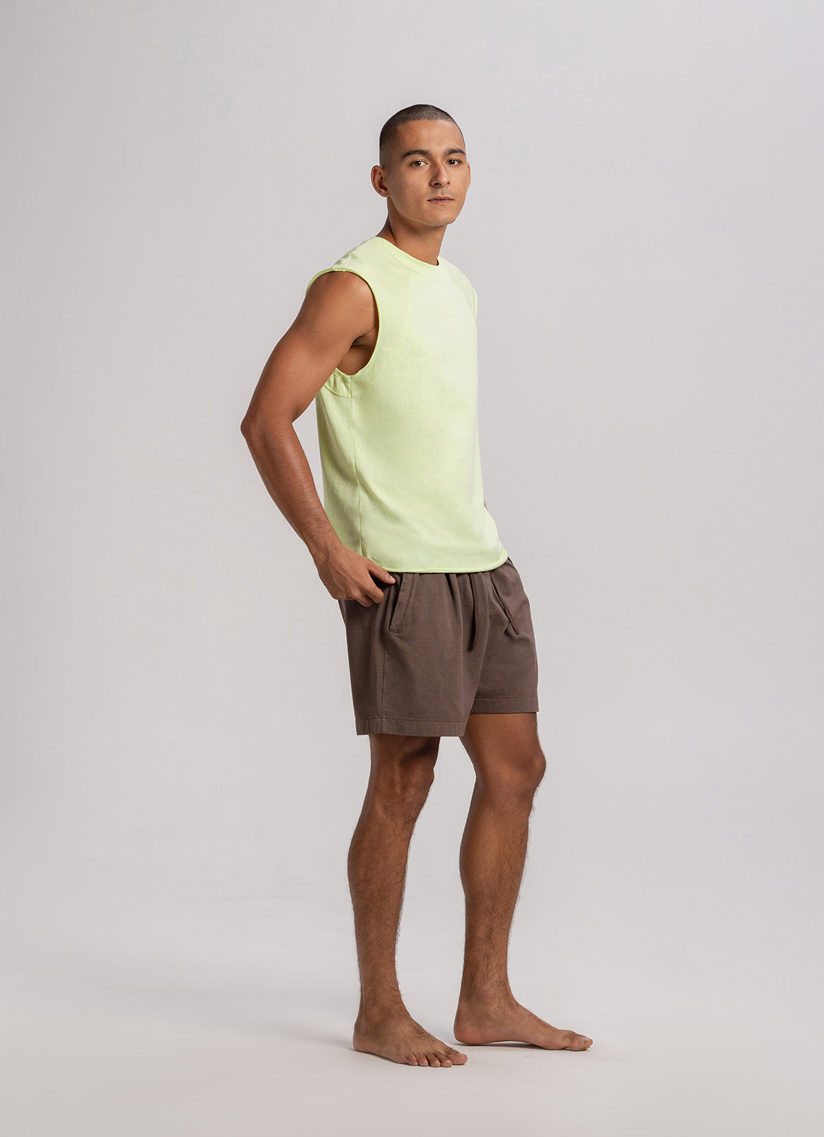 Knoll sleeveless (Unisex)_Lime Cream