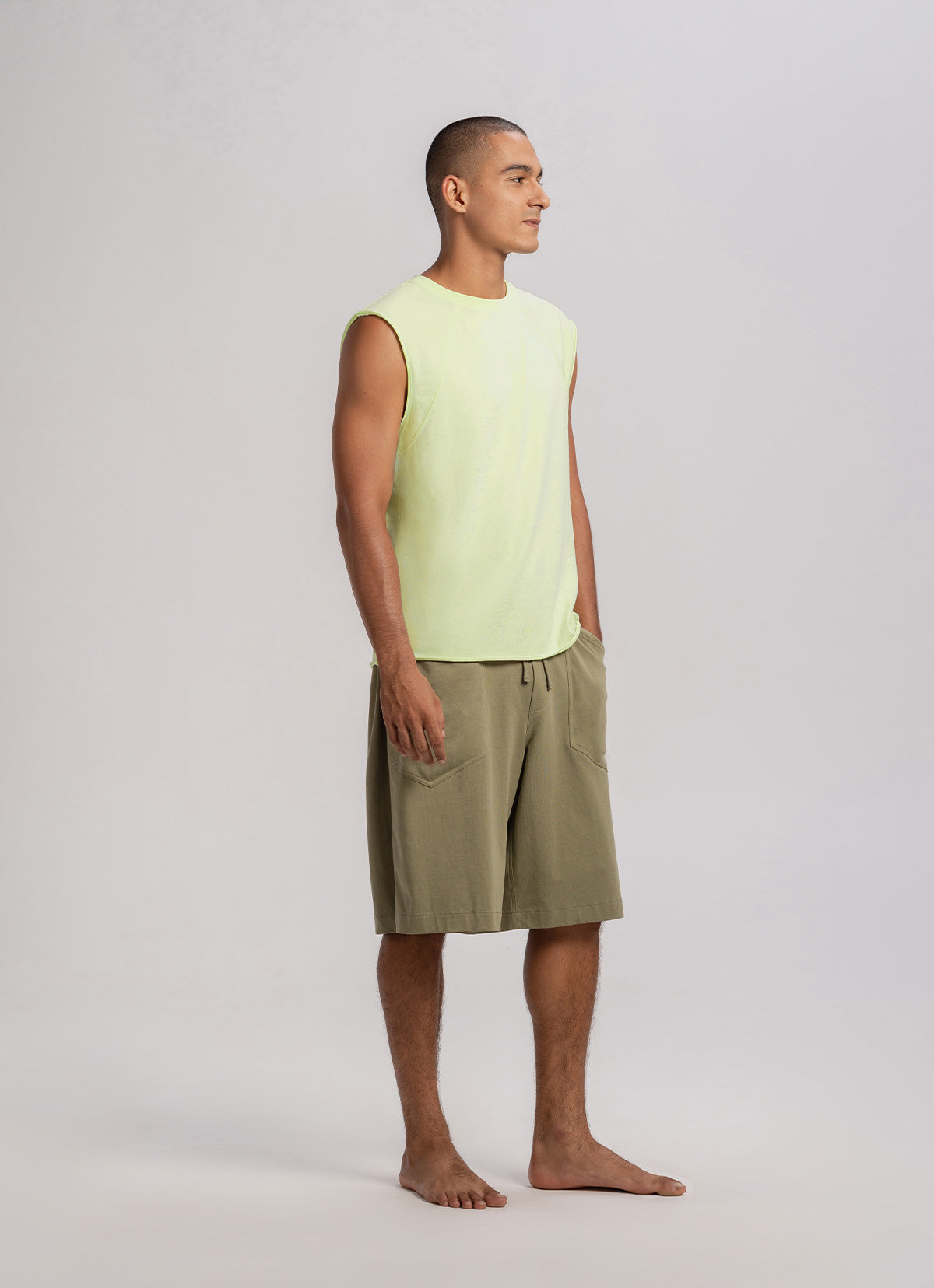 Knoll sleeveless (Unisex)_Lime Cream