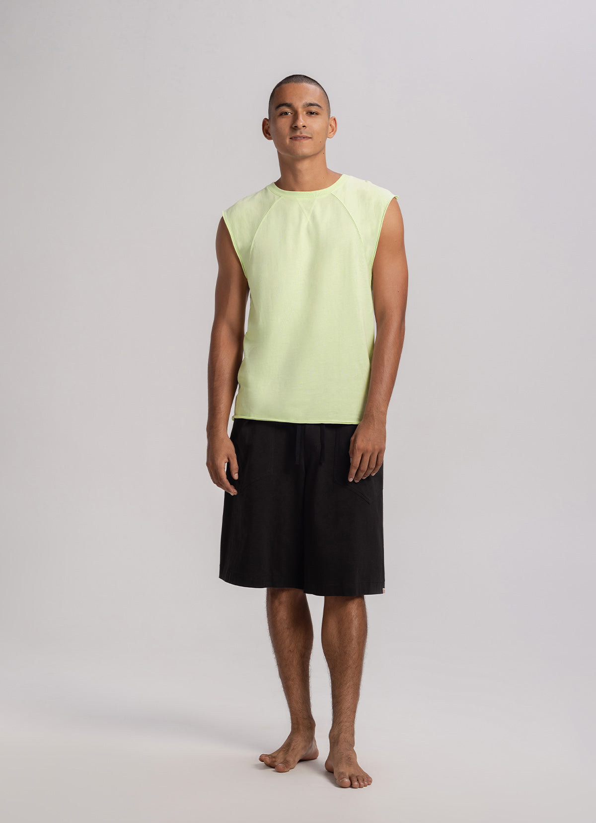 Knoll sleeveless (Unisex)_Lime Cream