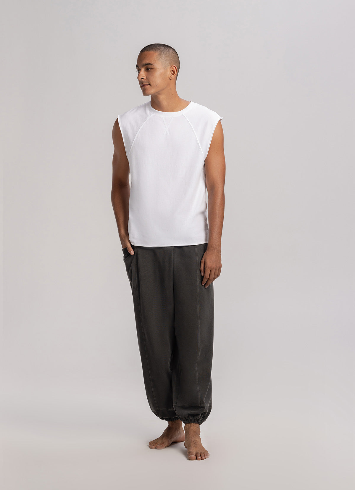 Knoll sleeveless (Unisex)_White