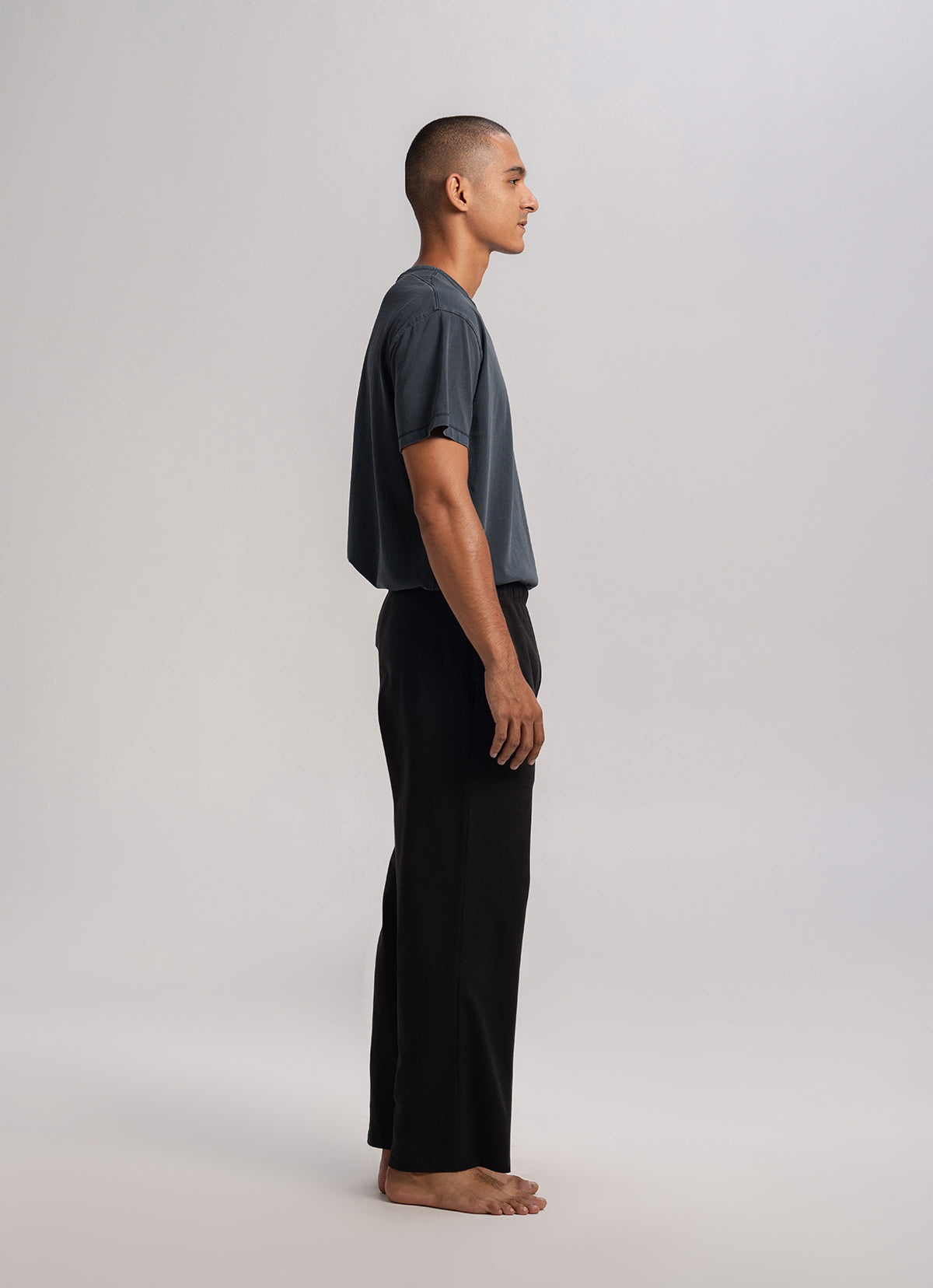 Straight pants (For Men)_Black