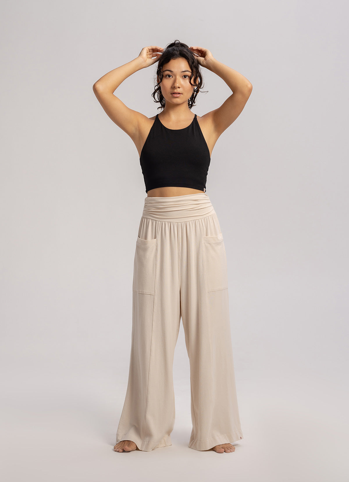 Ancho wide pants_Beige