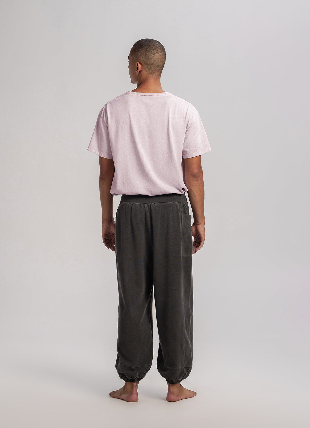 Wrap pocket pants (Unisex)_Charcoal