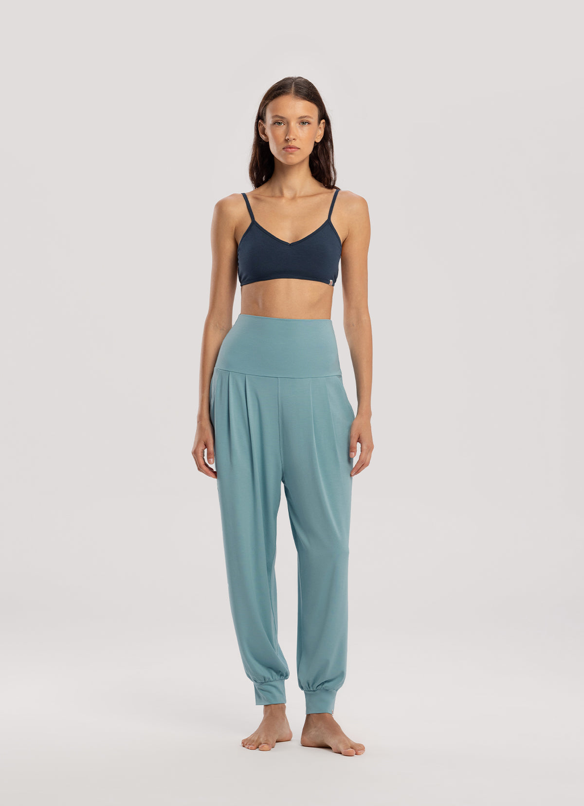 Chevron bra top_Sea storm