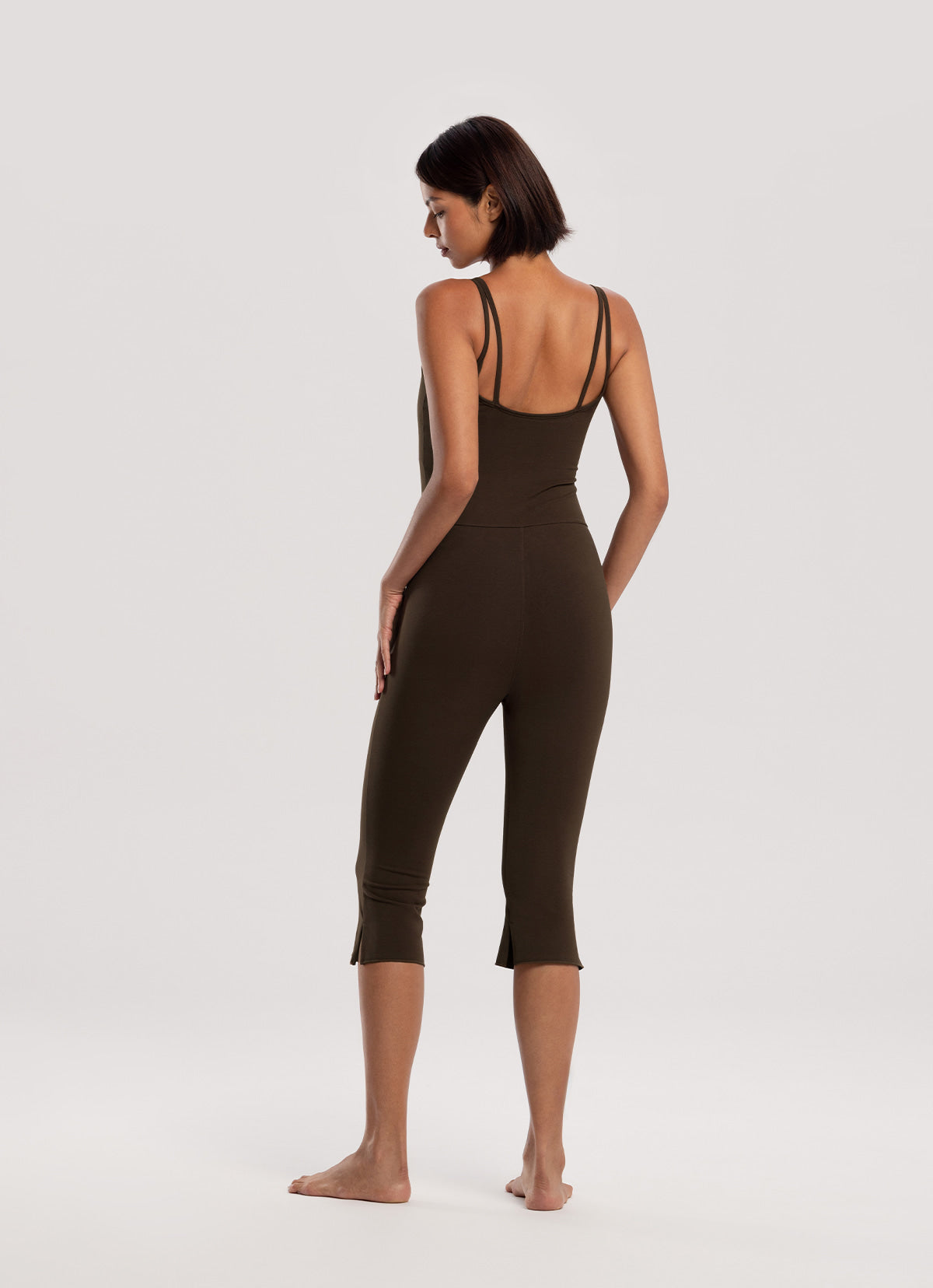 Mid shirring jumpsuit_Rain Drum
