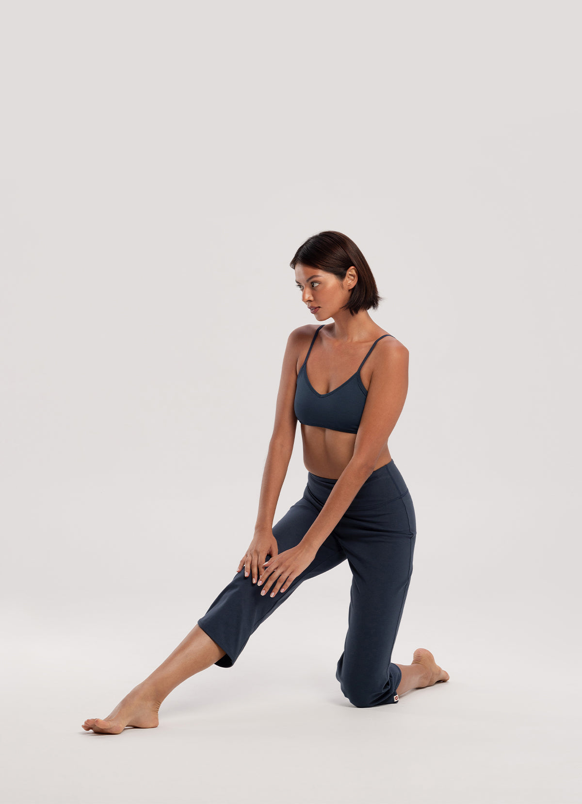 Chevron bra top_Sea storm